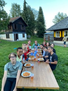 Souper après la montée